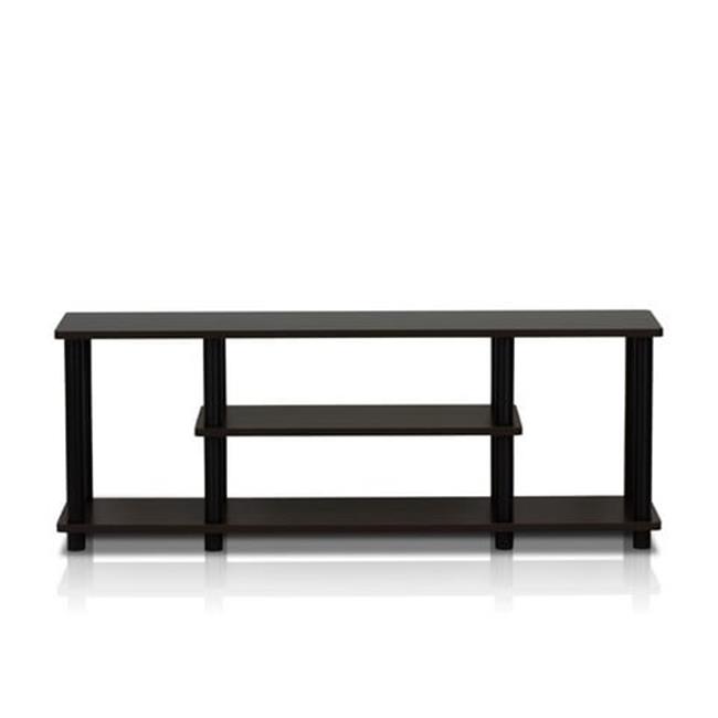 Furinno Turn-N-Tube No Tools 3D 3-Tier Entertainment TV Stands- Black - 16.2 ...