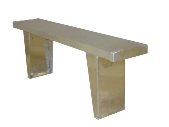 4 ft. Aluminum Single Plank Bench Seat, 17.4 x 9.5 x 48 in.