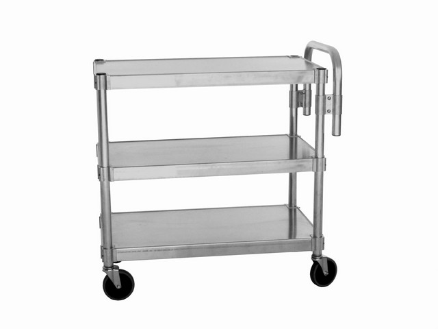 Prairie View NUC1824-3 3 Tier Aluminum Utility Carts- 36 x 18 x 24 in.
