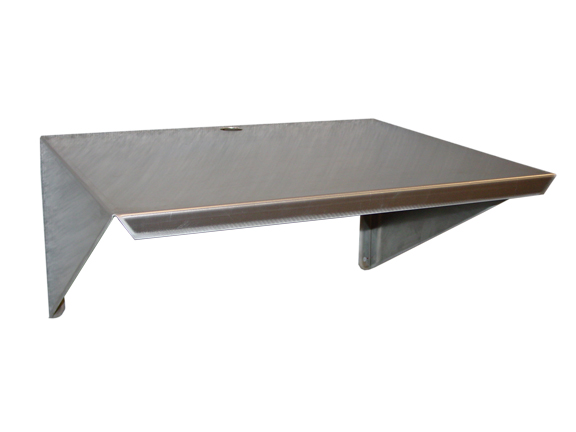 Prairie View WM181224 Aluminum Microwave Wall Mount Shelf - 12 x 18 x 24 in.