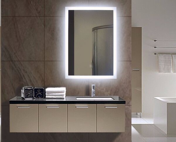 28 x 2 x 48 in. Rectangle Mirror with 6000K LED Backlight -  Paris Mirror, RECT48286000