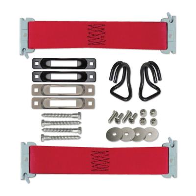 Tie Down Strap Kit,E-Track,Red