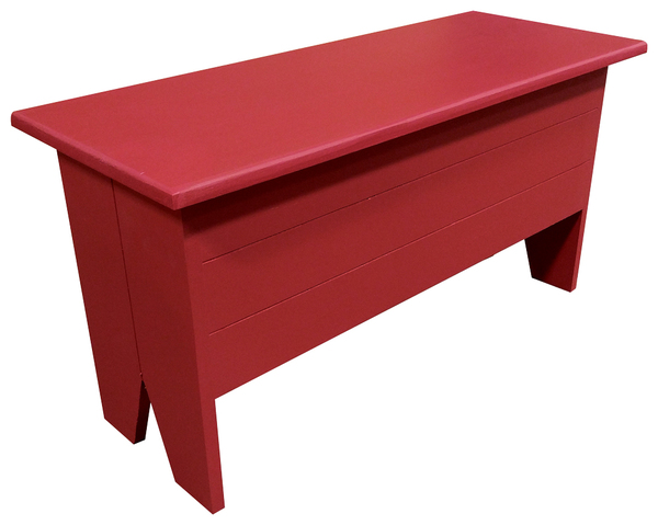 3 ft. Wooden Storage Bench, Red