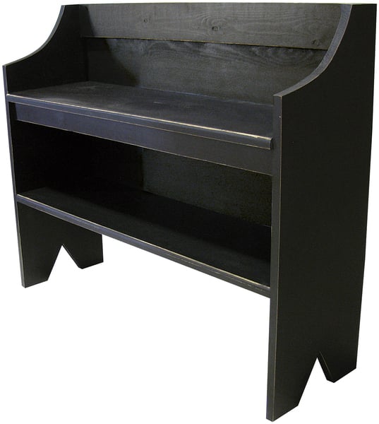 Modular Bench with Shoe Storage, Antique Black