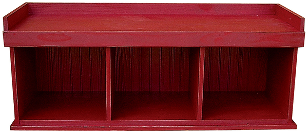 50 in. Cubby Bench- Antique Charcoal