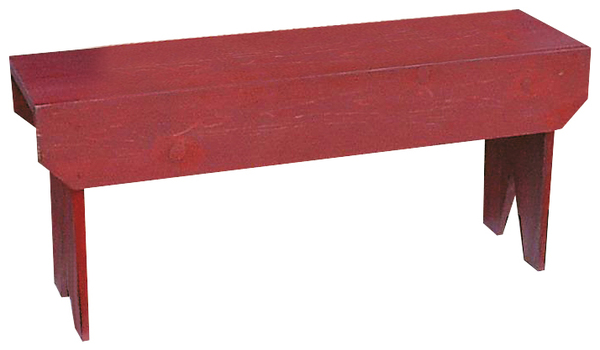 3 ft. Simple Wood Bench, Cottage