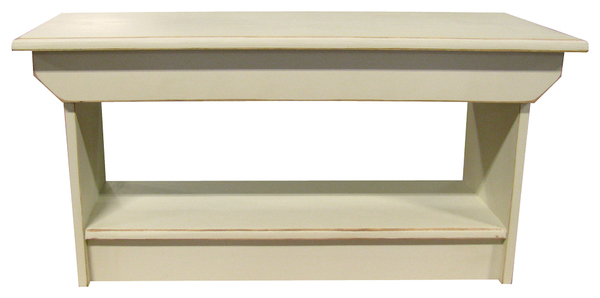 Coffee Table or Bench, Antique Cream