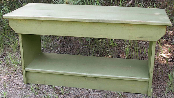 Coffee Table or Bench, Antique Sage