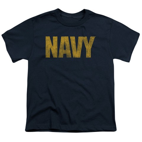 Navy-Logo Short Sleeve Youth 18-1 Tee- Navy - Small