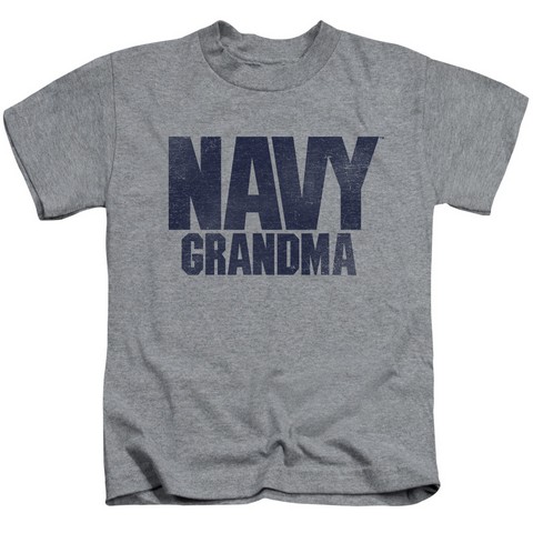 Navy-Grandma Short Sleeve Juvenile 18-1 Tee- Athletic Heather - Small 4