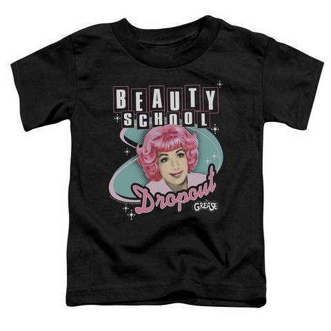 Grease-Beauty School Dropout Short Sleeve Toddler Tee- Black - Medium 3T