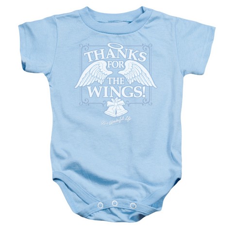 It Is A Wonderful Life-Dear George Infant Snapsuit - Light Blue - Medium 12 Months