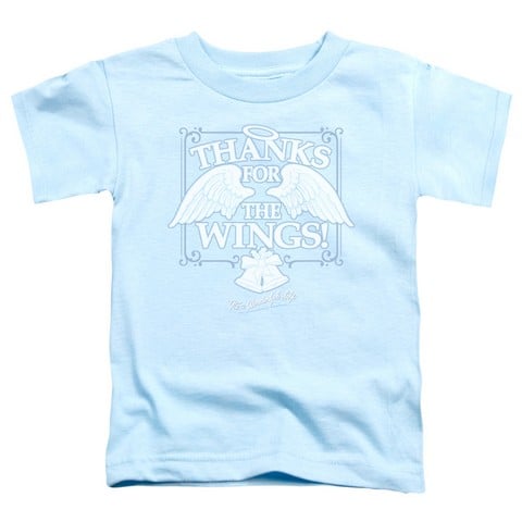 It Is A Wonderful Life-Dear George Short Sleeve Toddler Tee- Light Blue - Medium 3T