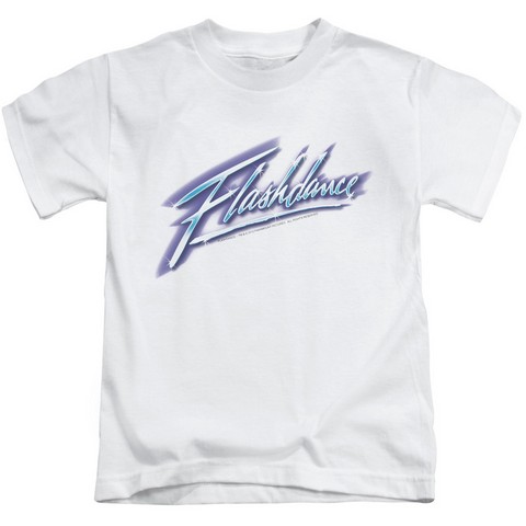 Flashdance-Logo Short Sleeve Juvenile 18-1 Tee- White - Large 7