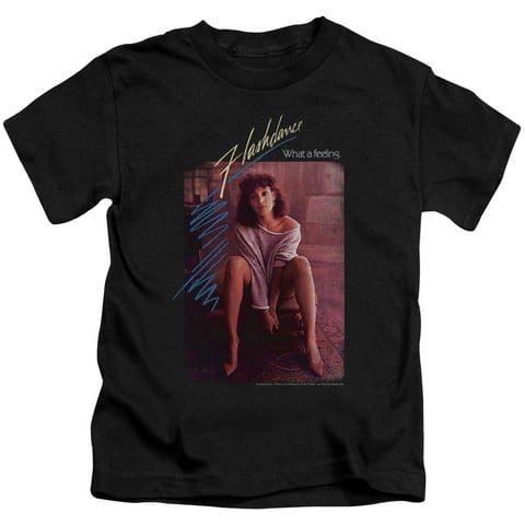 Flashdance-Title Short Sleeve Juvenile 18-1 Tee- Black - Small 4