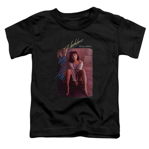 Flashdance-Title Short Sleeve Toddler Tee- Black - Medium 3T
