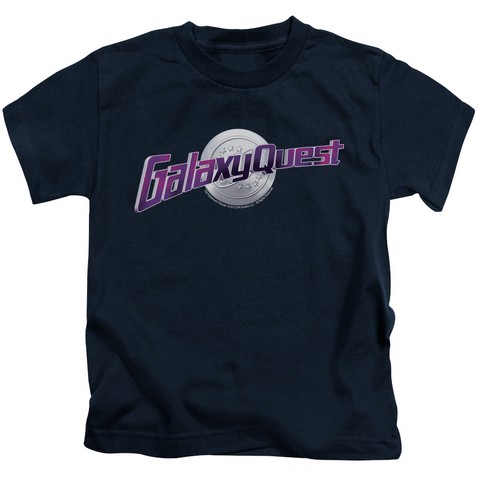 Galaxy Quest-Logo Short Sleeve Juvenile 18-1 Tee- Navy - Medium 5-6