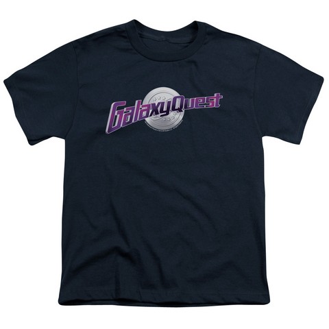 Galaxy Quest-Logo Short Sleeve Youth 18-1 Tee- Navy - Small
