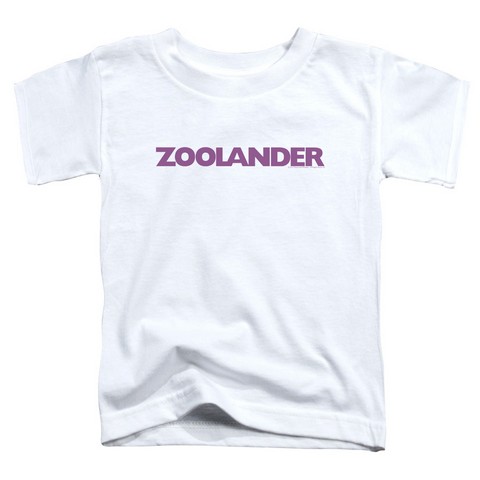 Zoolander-Logo Short Sleeve Toddler Tee- White - Large 4T