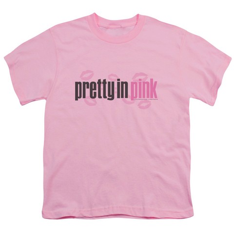 Pretty In Pink-Logo Short Sleeve Youth 18-1 Tee- Pink - Medium