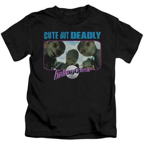 Galaxy Quest-Cute But Deadly Short Sleeve Juvenile 18-1 Tee- Black - Small 4
