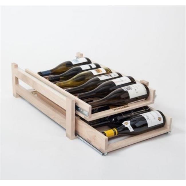 Wine Logic Two Tray 12 Bottle Storage Wine Rack - 22.25 x 7.375 x 16.13 in.
