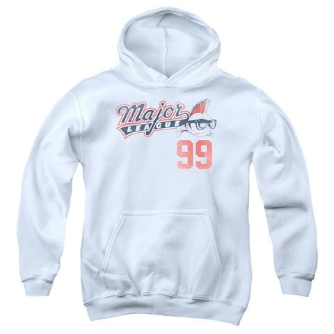 Major League-99 Youth Pull-Over Hoodie- White - Large