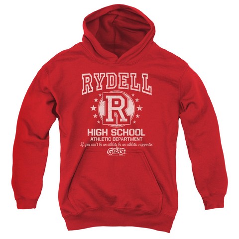 Grease-Rydell High Youth Pull-Over Hoodie- Red - Medium