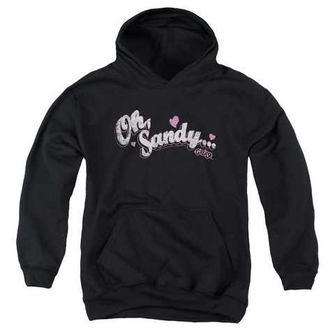 Grease-Oh Sandy Youth Pull-Over Hoodie- Black - Small