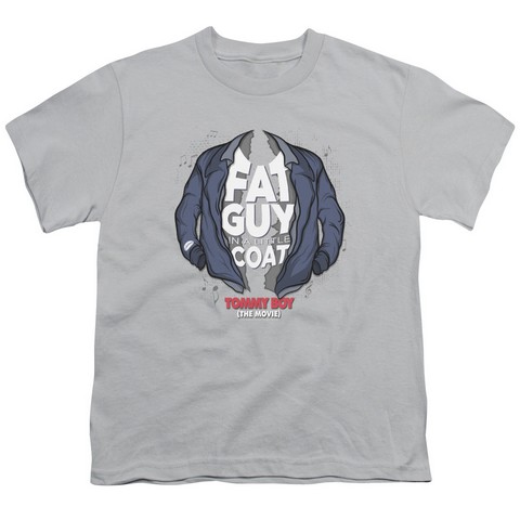 Tommy Boy-Little Coat Short Sleeve Youth 18-1 Tee- Silver - XL