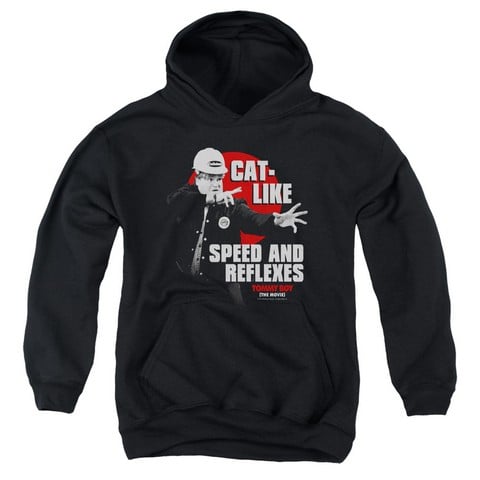 Tommy Boy-Cat Like Youth Pull-Over Hoodie- Black - XL