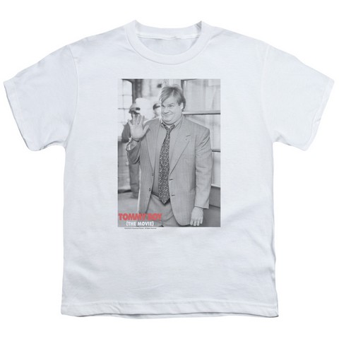 Tommy Boy-Square Short Sleeve Youth 18-1 Tee- White - Large