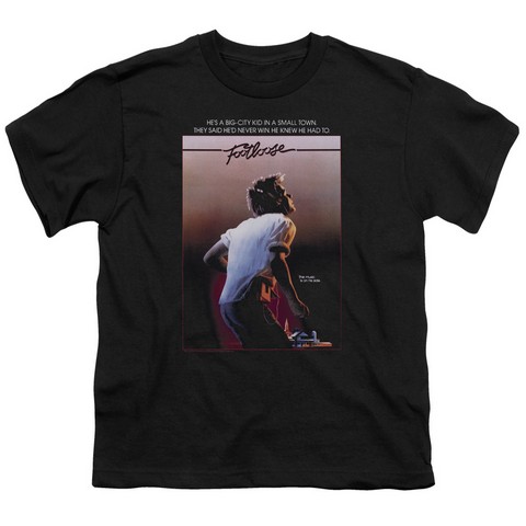 Footloose-Poster Short Sleeve Youth 18-1 Tee- Black - Small