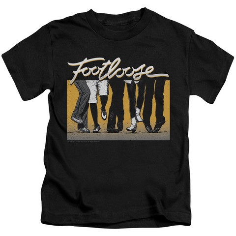 Footloose-Dance Party Short Sleeve Juvenile 18-1 Tee- Black - Small 4