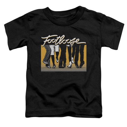 Footloose-Dance Party Short Sleeve Toddler Tee- Black - Medium 3T