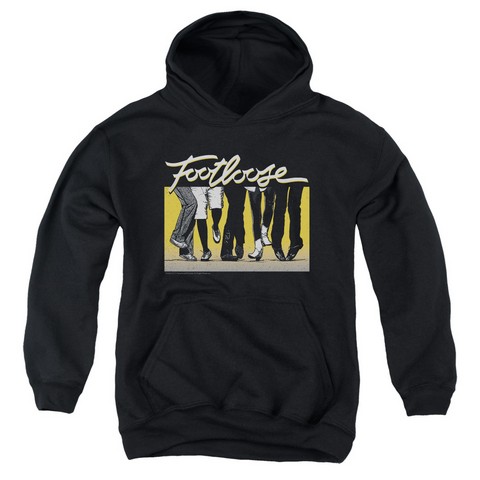 Footloose-Dance Party Youth Pull-Over Hoodie- Black - Medium