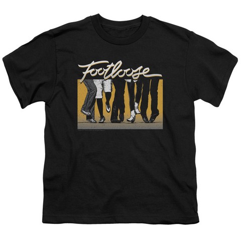 Footloose-Dance Party Short Sleeve Youth 18-1 Tee- Black - Medium