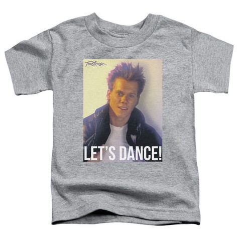 Footloose-Lets Dance Short Sleeve Toddler Tee- Athletic Heather - Small 2T