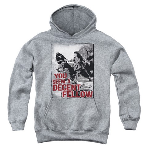 Pb-Fellow Youth Pull-Over Hoodie - Athletic Heather - Large