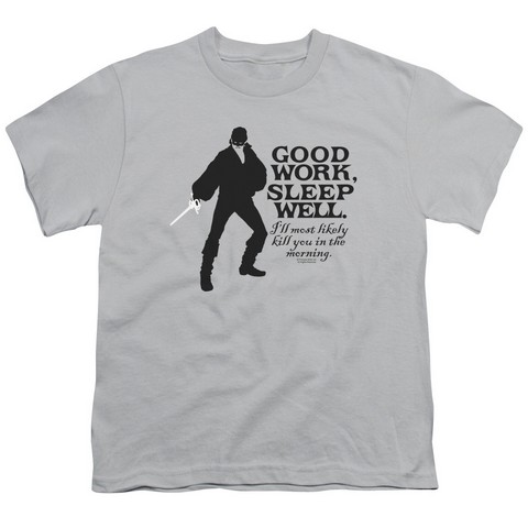 Pb-Good Work Short Sleeve Youth 18-1 Tee- Silver - XL