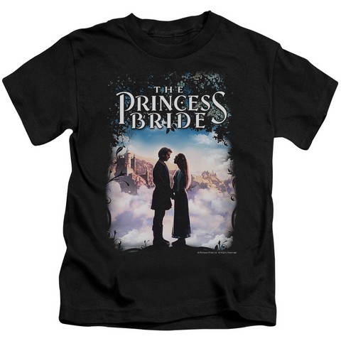 Princess Bride-Storybook Love Short Sleeve Juvenile 18-1 Tee- Black - Medium 5-6