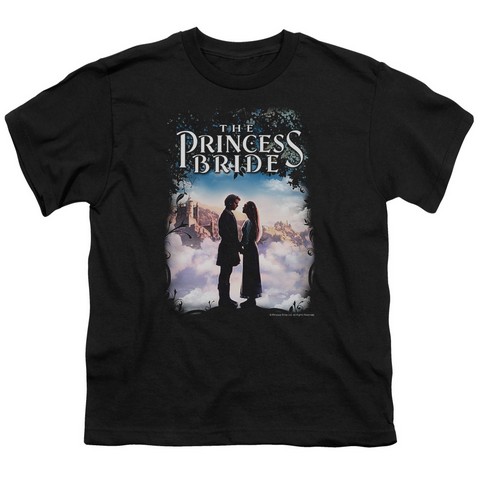Princess Bride-Storybook Love Short Sleeve Youth 18-1 Tee- Black - Medium