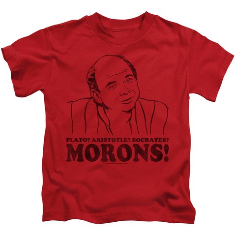 Princess Bride-Morons Short Sleeve Juvenile 18-1 Tee- Red - Small 4