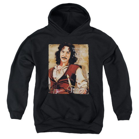 Pb-Word Youth Pull-Over Hoodie- Black - Medium