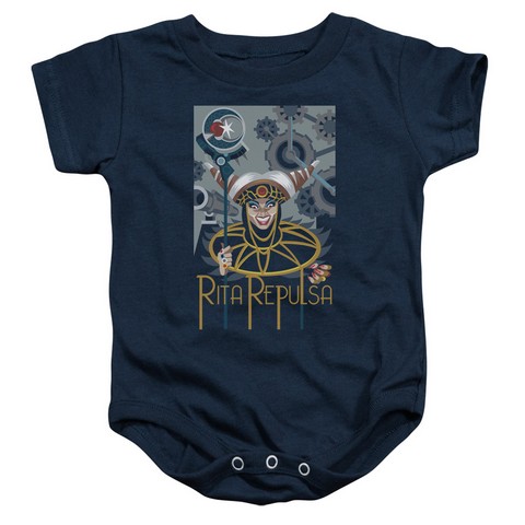 Power Rangers-Rita Deco Infant Snapsuit- Navy - XL 24 Months