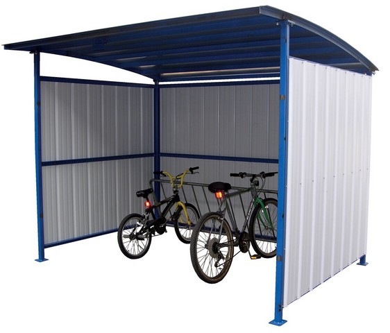 Picture of Vestil MDS-96-BK 120 in. Multi-Duty Bicycle Shelter