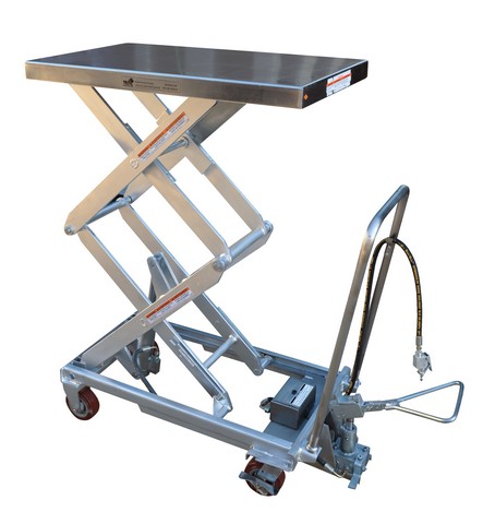 Picture of Vestil AIR-800-D-PSS Air Stainless Steel Cart- 20 x 35.5 in. - 800 lbs