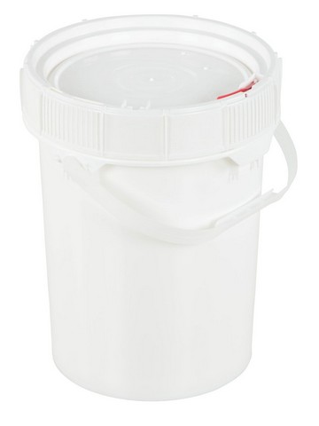 5 Gal Trash Can Ring, White, Polyethylene, 10.2 / 11.25 W/Dia