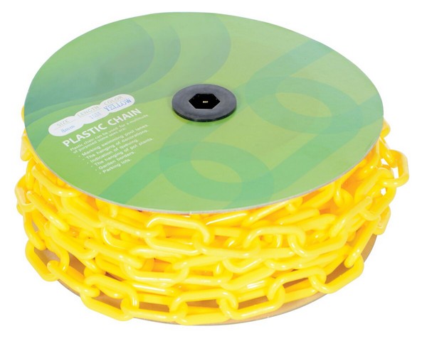Picture of Vestil PCB-Y-CN 50 ft. Yellow Plastic Chain Barricade