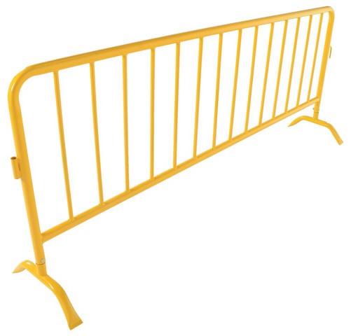 Picture of Vestil PRAIL-102-HD-Y Heavy Duty Yellow Barrier with Curved Feet